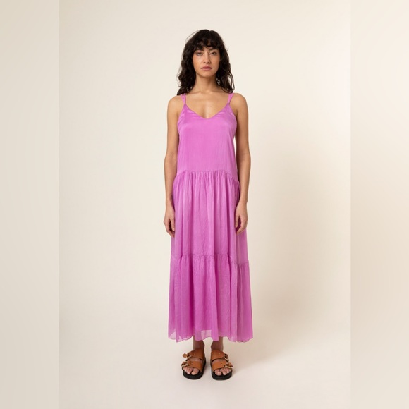 BNWT silky pink dress 💗 - Picture 1 of 11